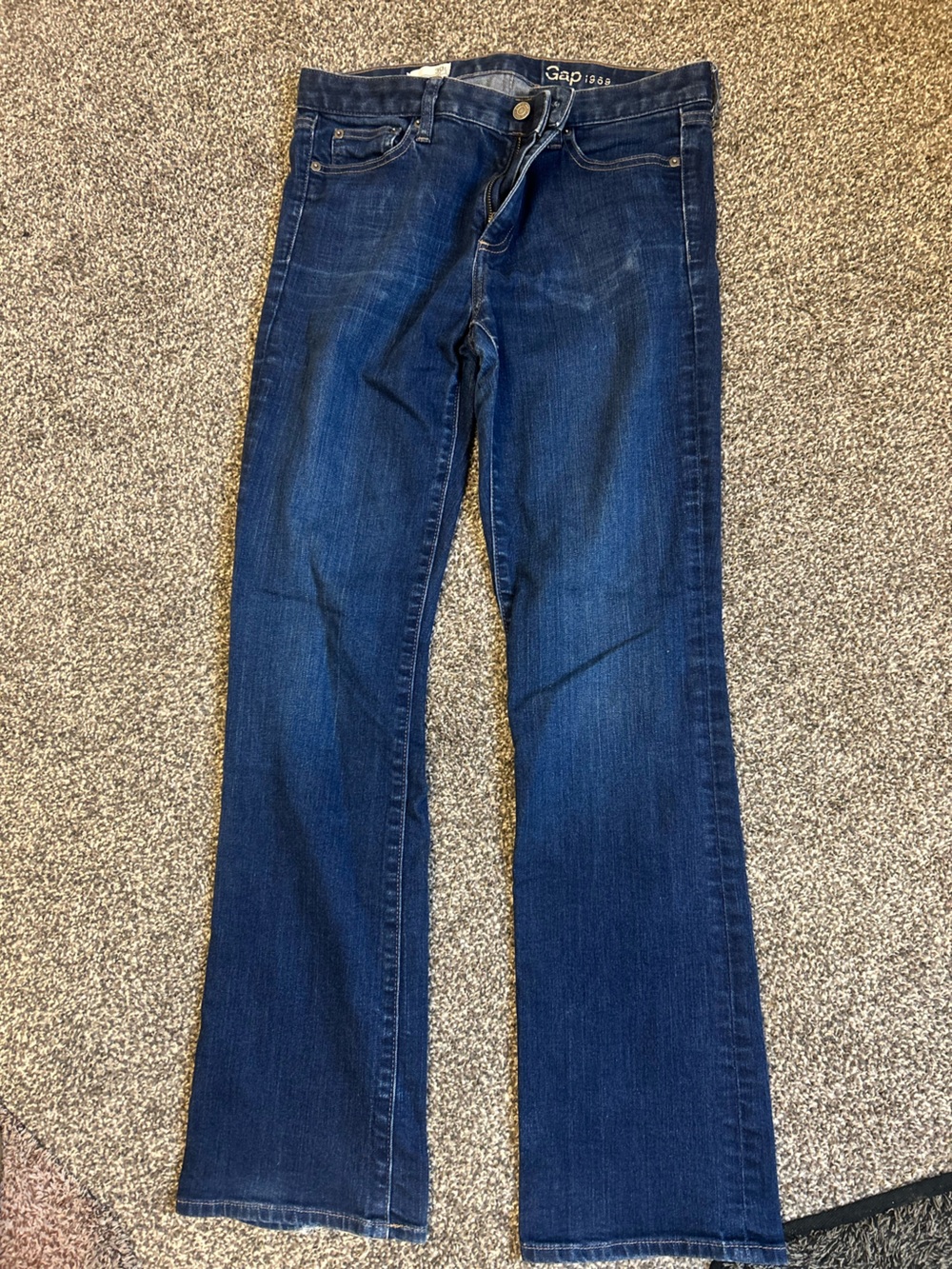 GAP 1969 Perfect Boot Dark Wash Straight Leg Jeans Size 30 Women’s Boot cut